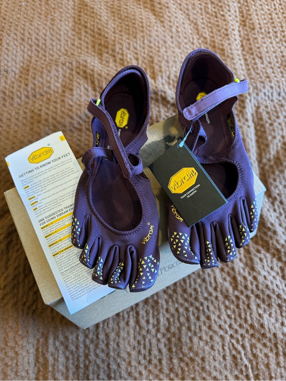 Vibram FiveFingers v soul Purple Toe Shoes size 7-7.5